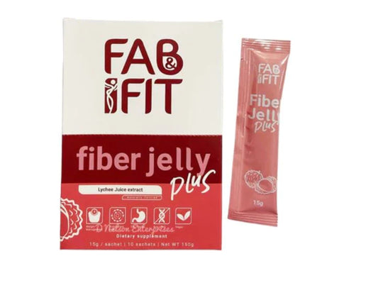 FAB & FIT Fiber Jelly Plus Lychee Juice Extract