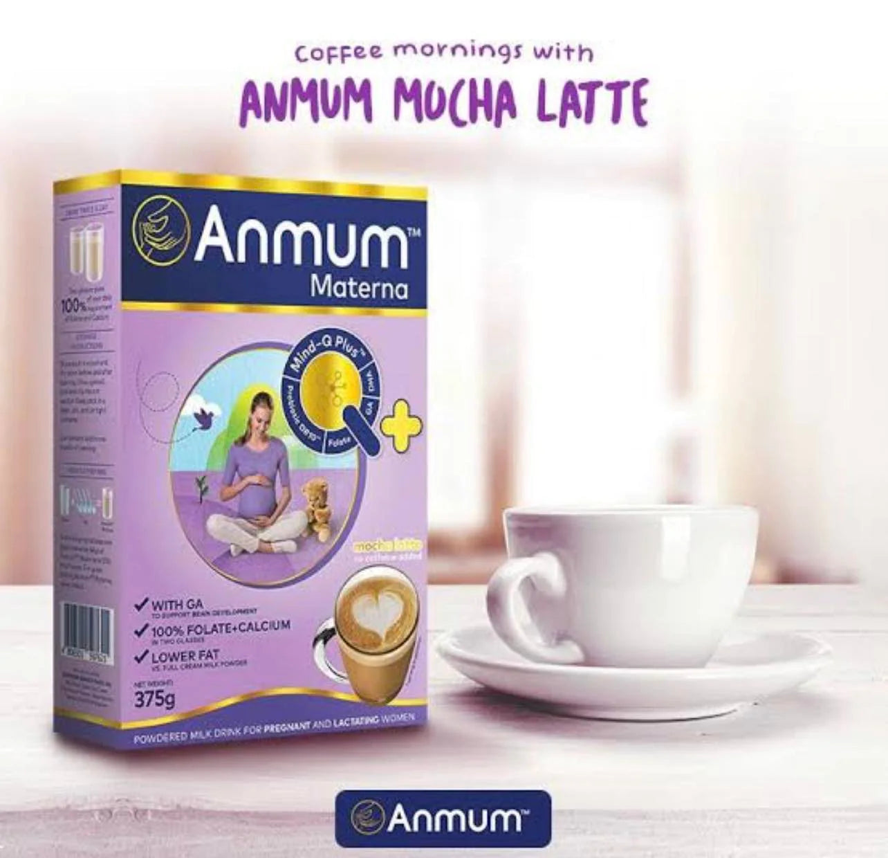 ANMUM Mocha Latte 375g (No caffeine added)