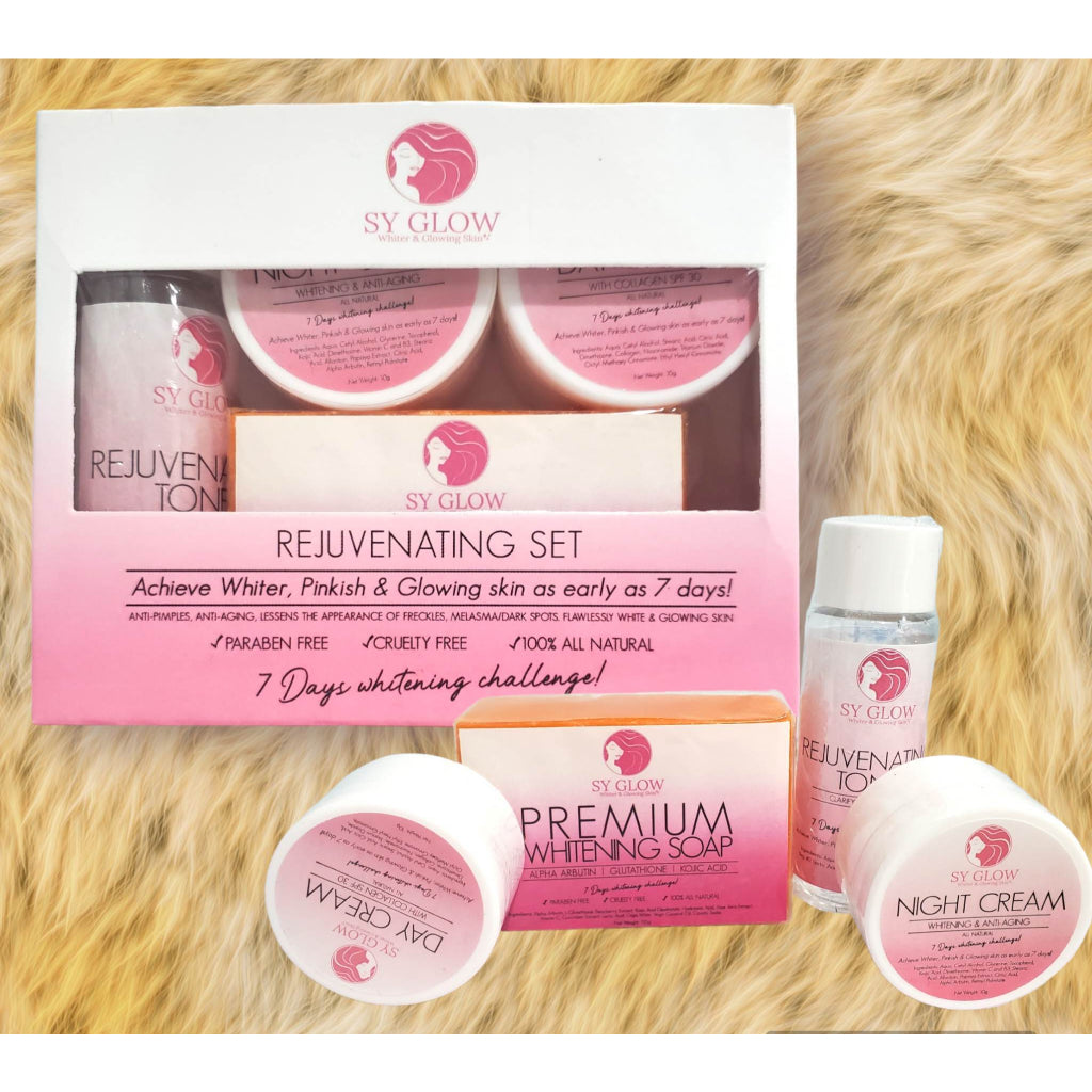 SY GLOW Whiter Glowing Skin REJUVENATING SET Bee Beauty Essentials