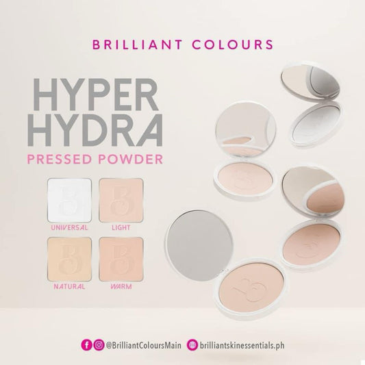 Brilliant Colours Hyper Hydra Pressed Powder with UVA+UVB Protection Broad Spectrum SPF 50