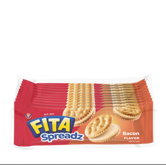 FITA Spreadz Sandwich Crackers Bacon 10 Pieces 25g