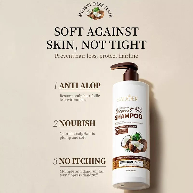 Sadoer Coconut Oil Shampoo Anti-Dandruff 500mL