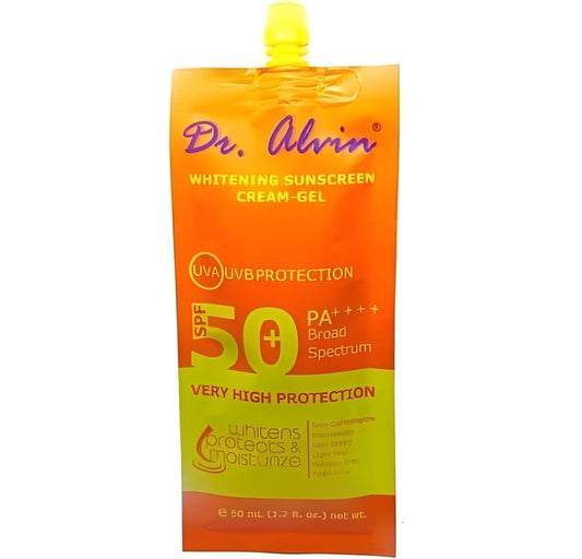 Dr Alvin Whitening Sunsceen Cream Gel Cream 50 mL SPF 50