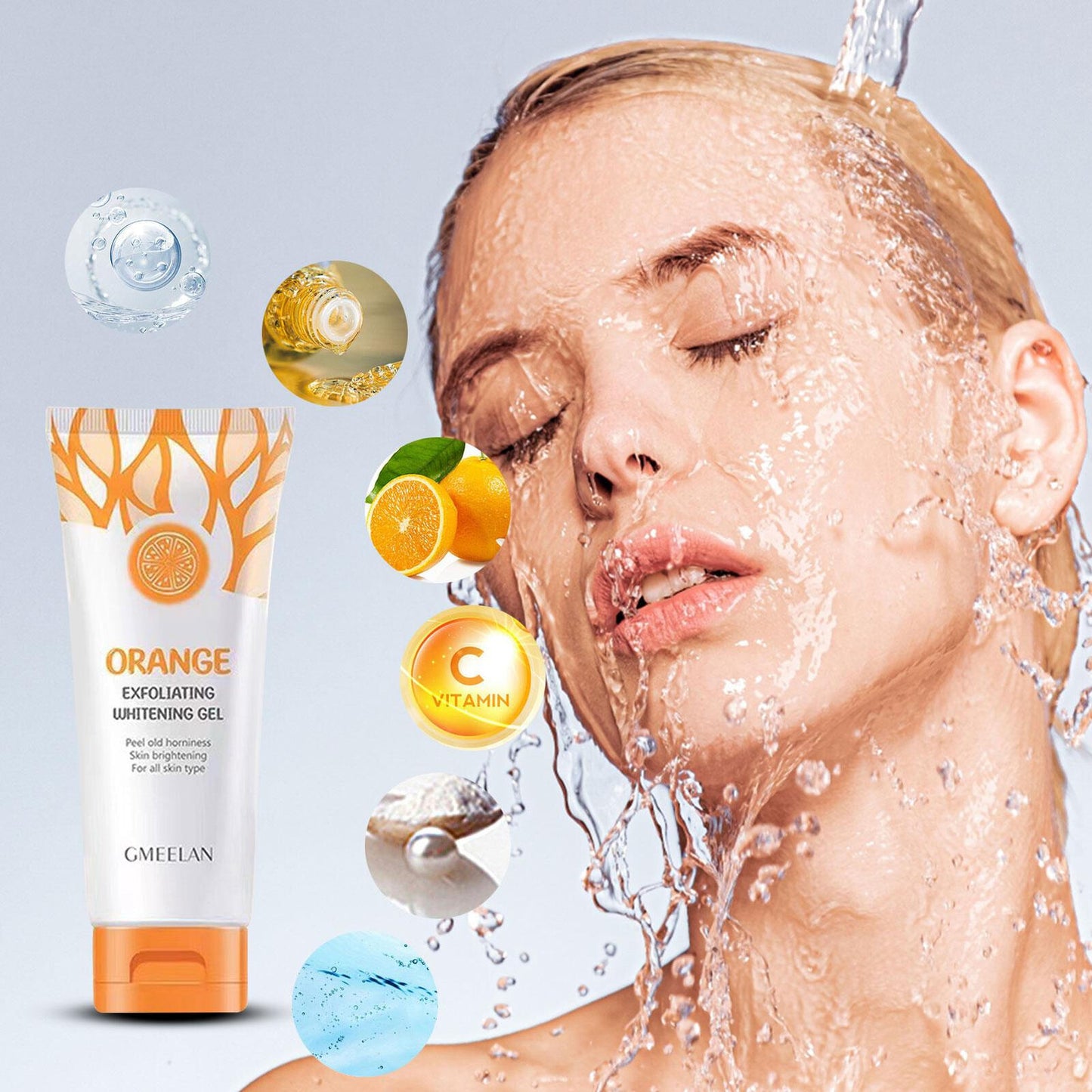 GMEELAN Orange Exfoliating Whitening Gel Scrub 50g