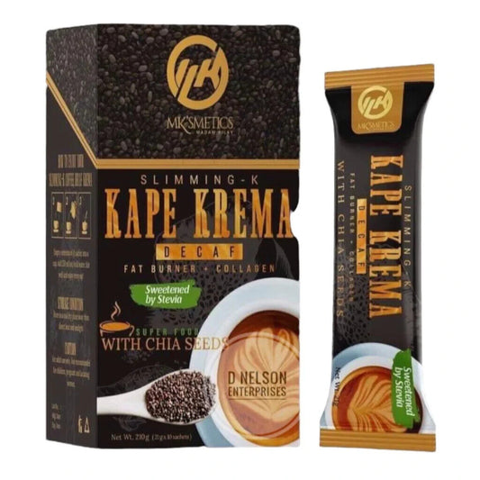 Slimming K Kape Krema Decaf Coffee Fat Burner + Collagen (21gx12sachets)