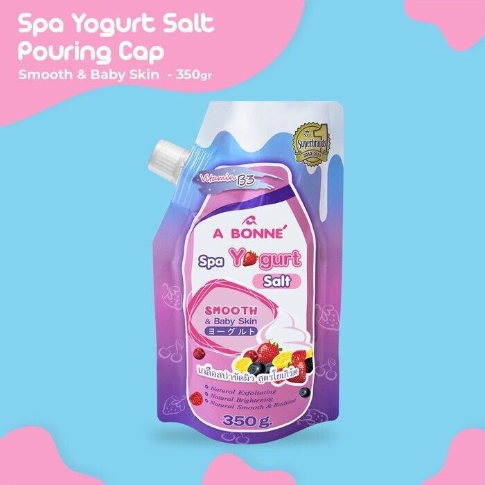 A Bonne' Spa Yogurt Salt Smooth & Baby Skin Vitamin B3 350g