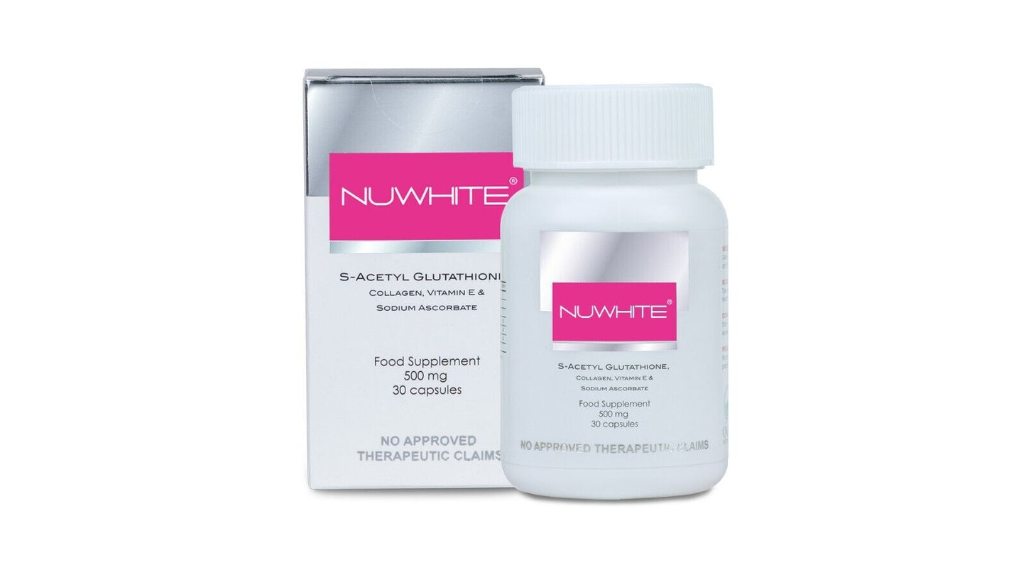 NUWHITE S-Acetyl Glutathione 500mg 30capsules