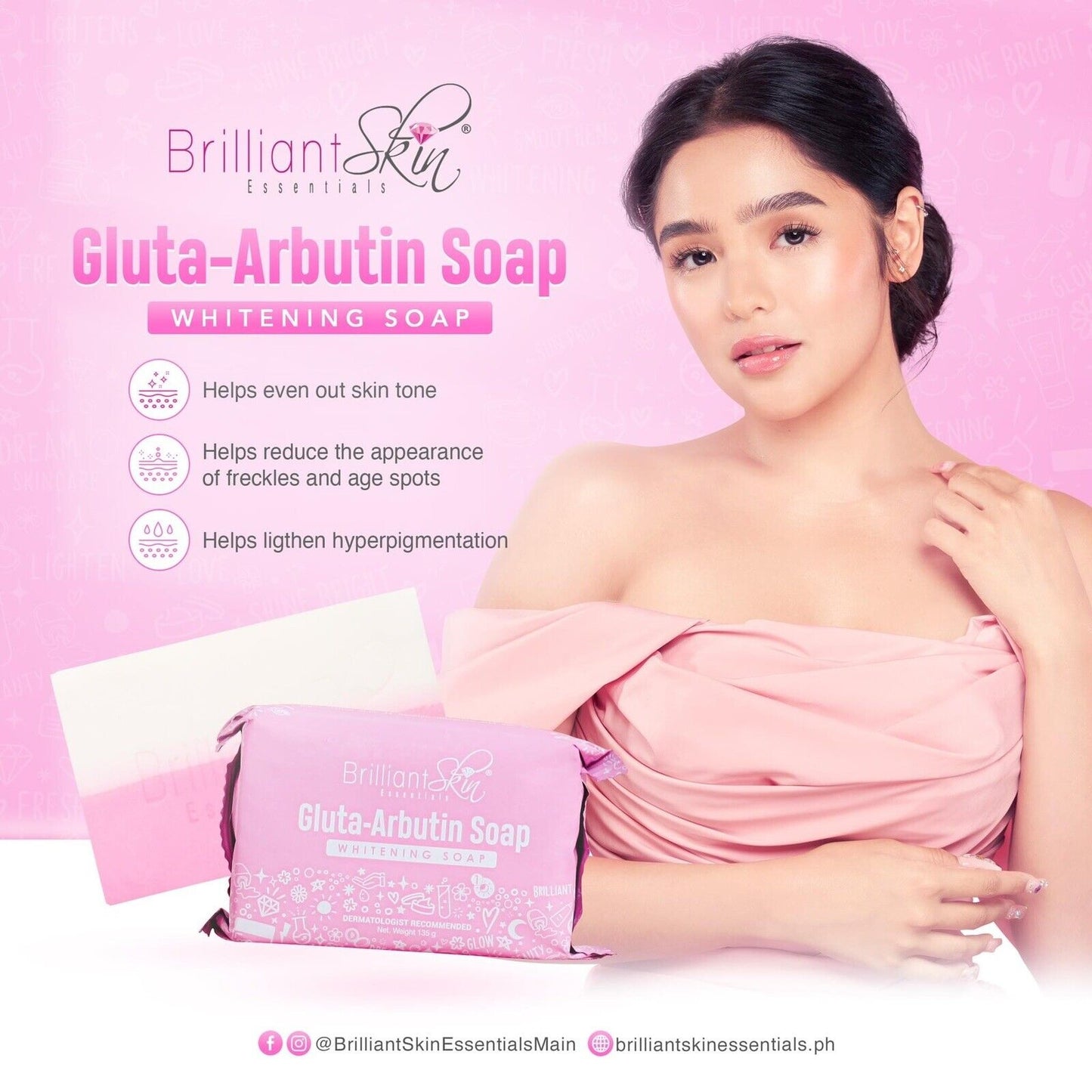 Brilliant Skin Whitening Gluta-Arbutin Soap 135g