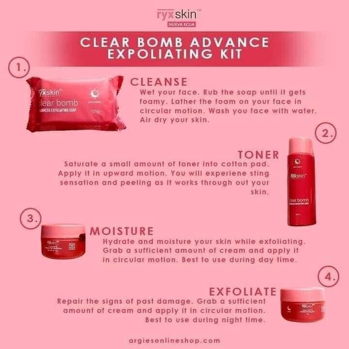 RYX Skin Sincerity Clear Bomb Advanced Exfoliating Kit