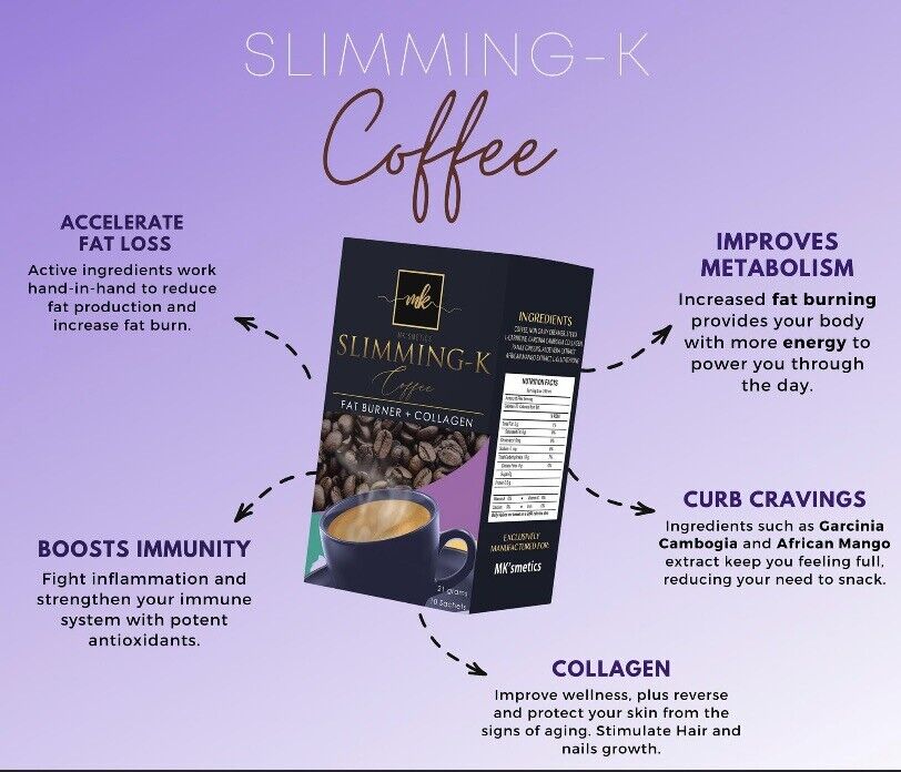 Slimming-K Original Coffee by MK'SMETICS: Madam Kilay (21g x 10 sachets)