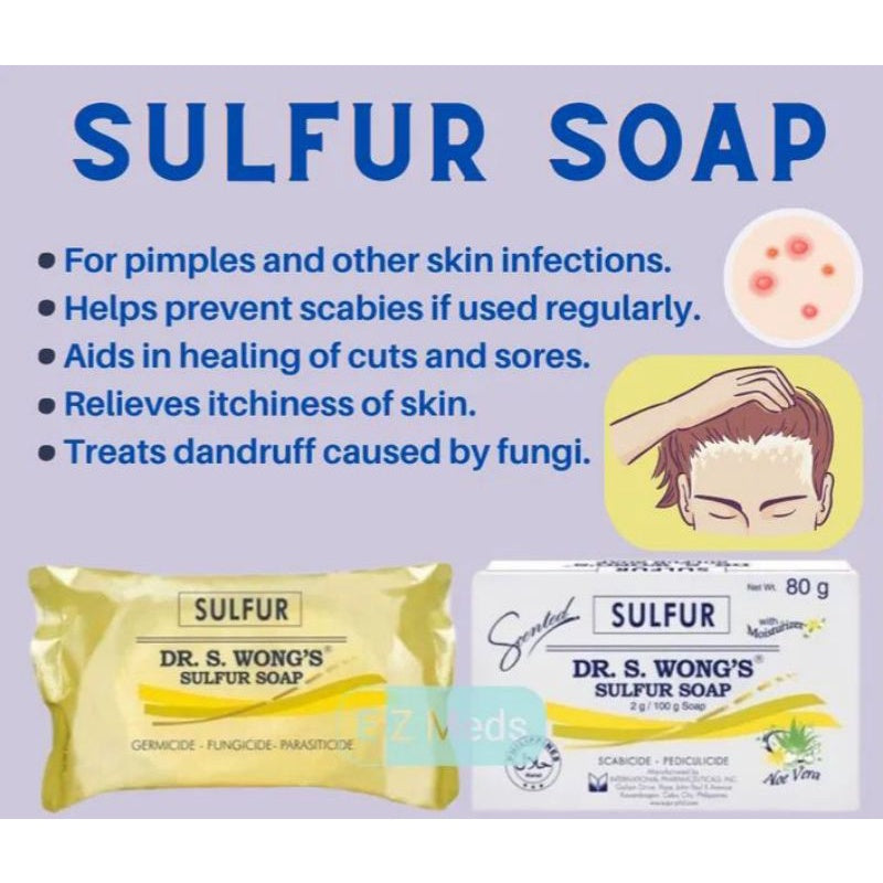 Dr. S. Wong's Sulfur Soap 135g with Aloe Vera