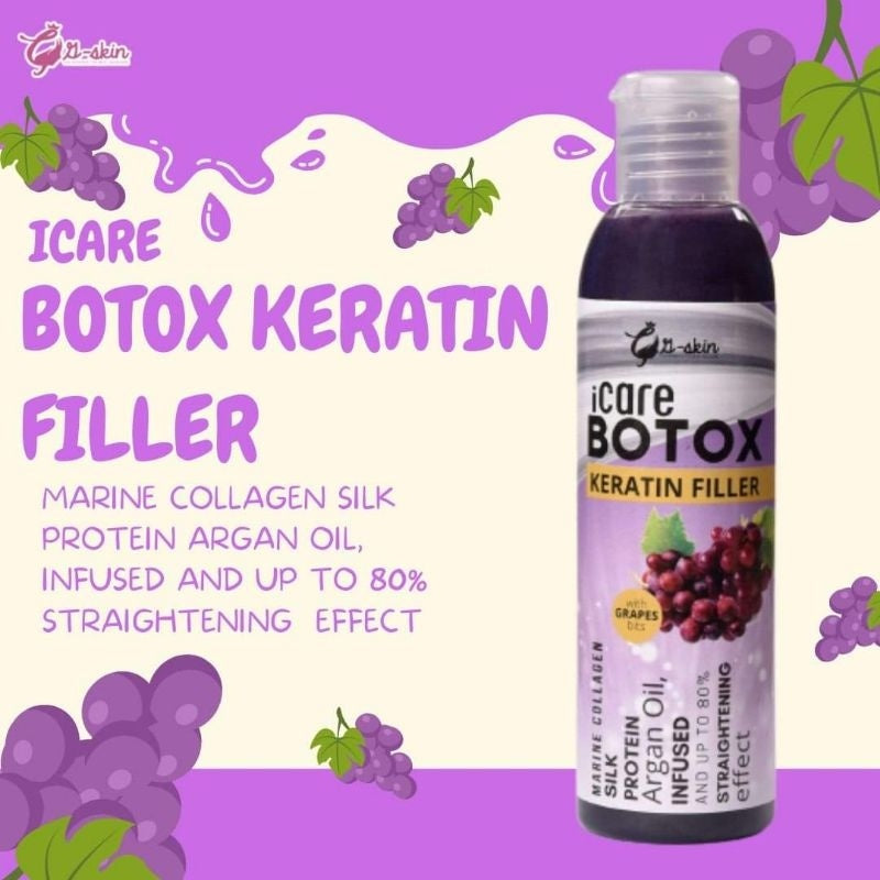 iCare Botox keratin Filler with Grapes bits 100mL