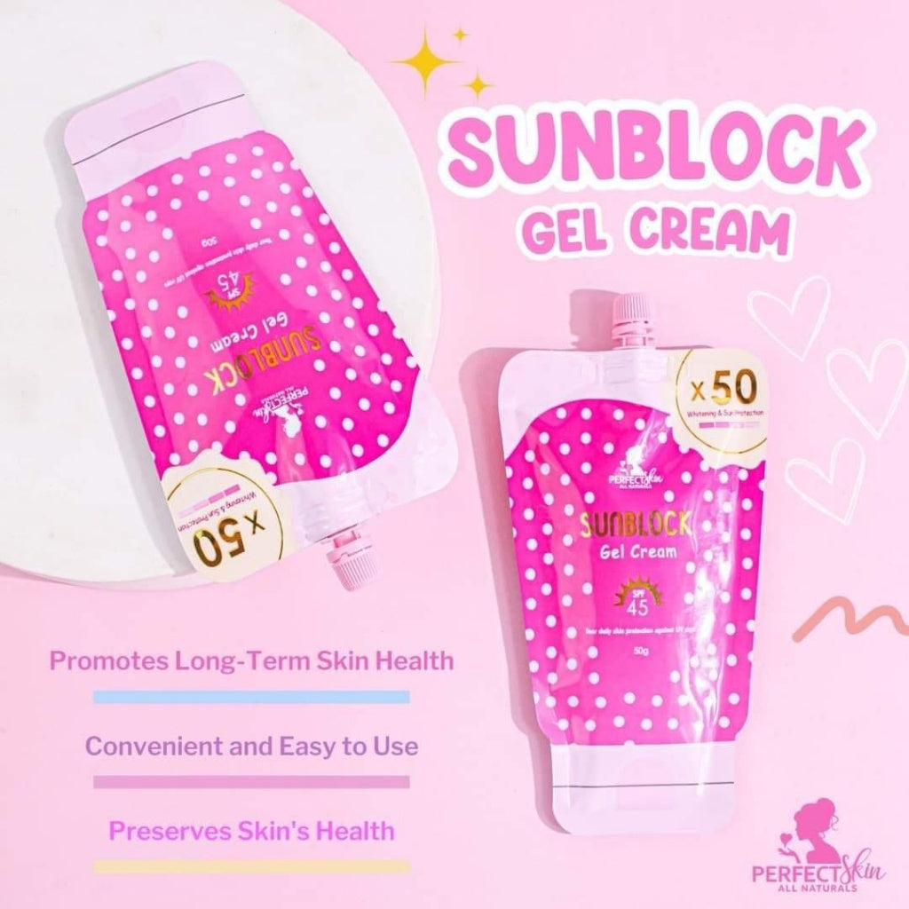 Perfect Skin Sunblock Gel Cream SPF 45 50g