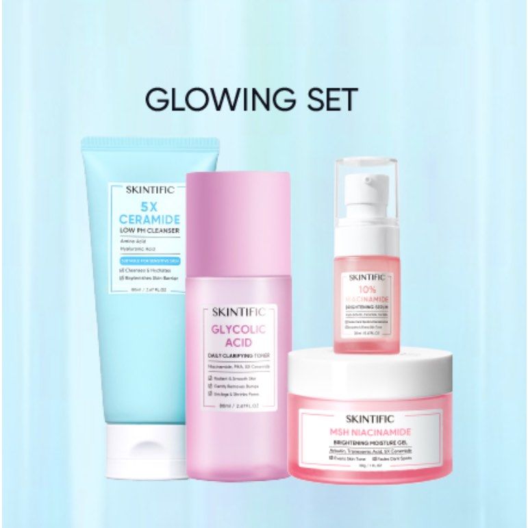 Skintific GLOWING SET 4pcs