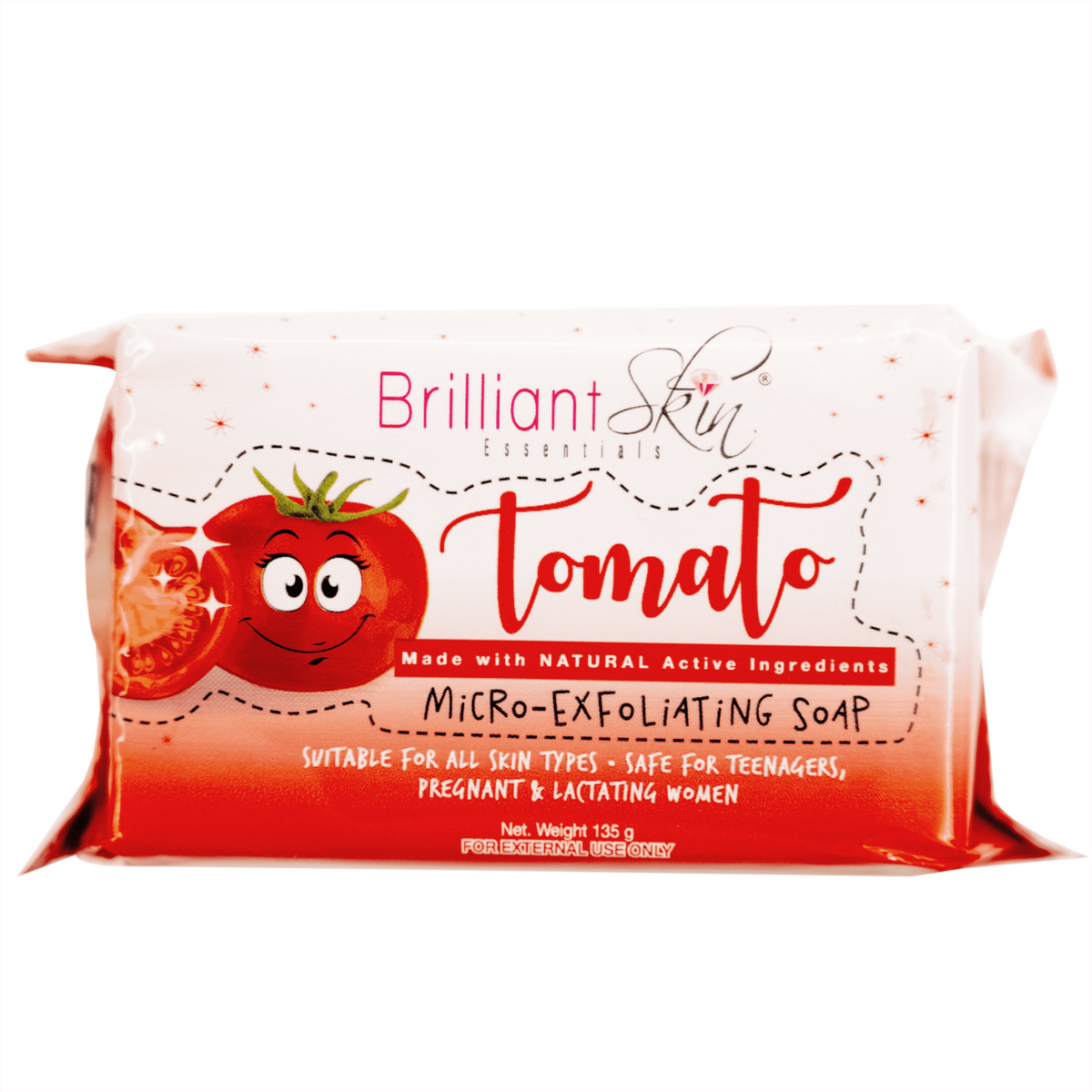 Brilliant Skin Essentials Tomato Micro-Exfoliating Soap 135g – Bee Beauty Essentials